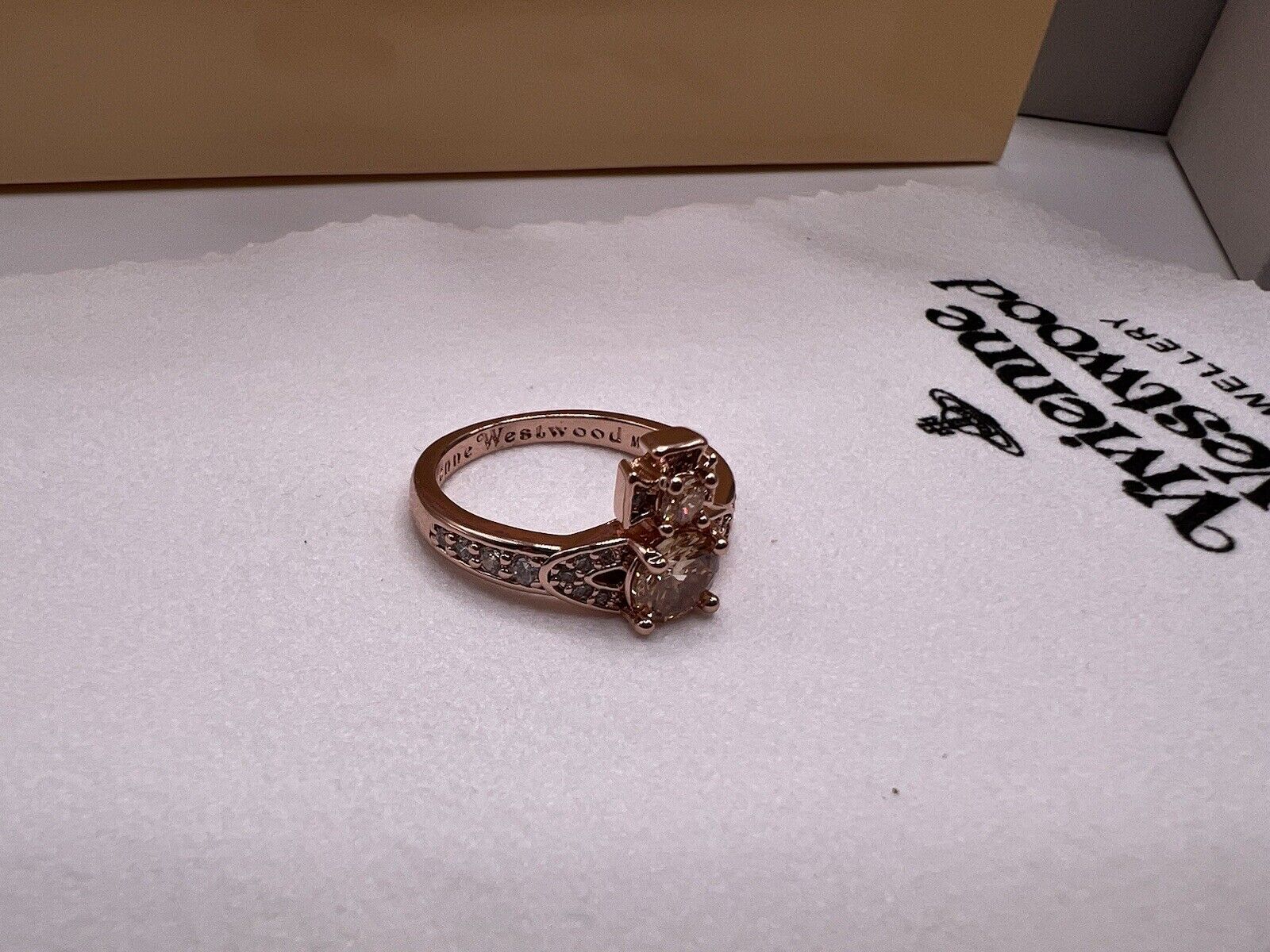 Vivienne Westwood Ismene Ring Rose Gold W: Gift Packaging Authentic RRP£115