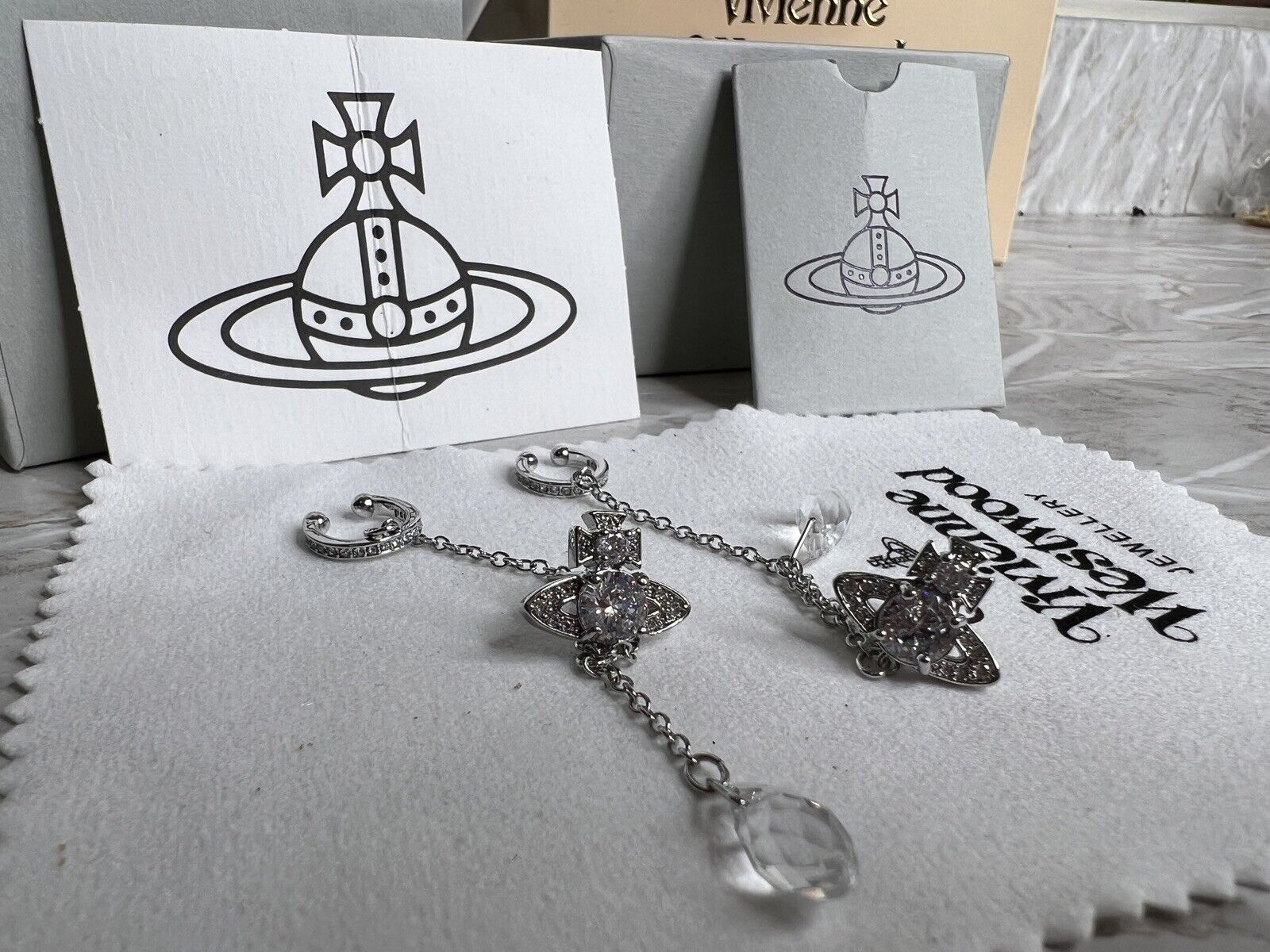 HENRIETTE EARRINGS Vivienne Westwood Brand New RRP £155 Silver