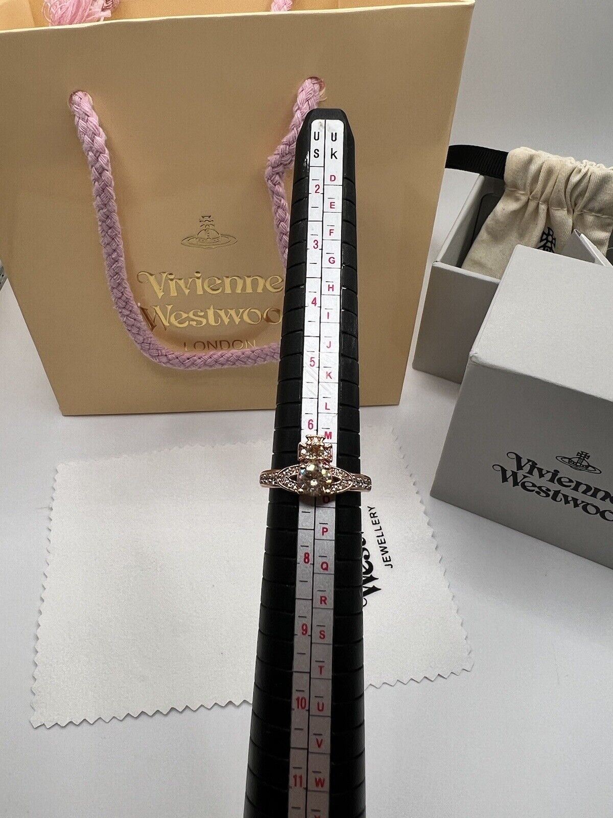 Vivienne Westwood Ismene Ring Rose Gold W: Gift Packaging Authentic RRP£115