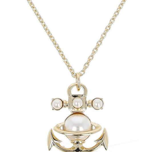 Vivienne Westwood MARIALENA PENDANT - Gold  Anchor - With Gift Packaging