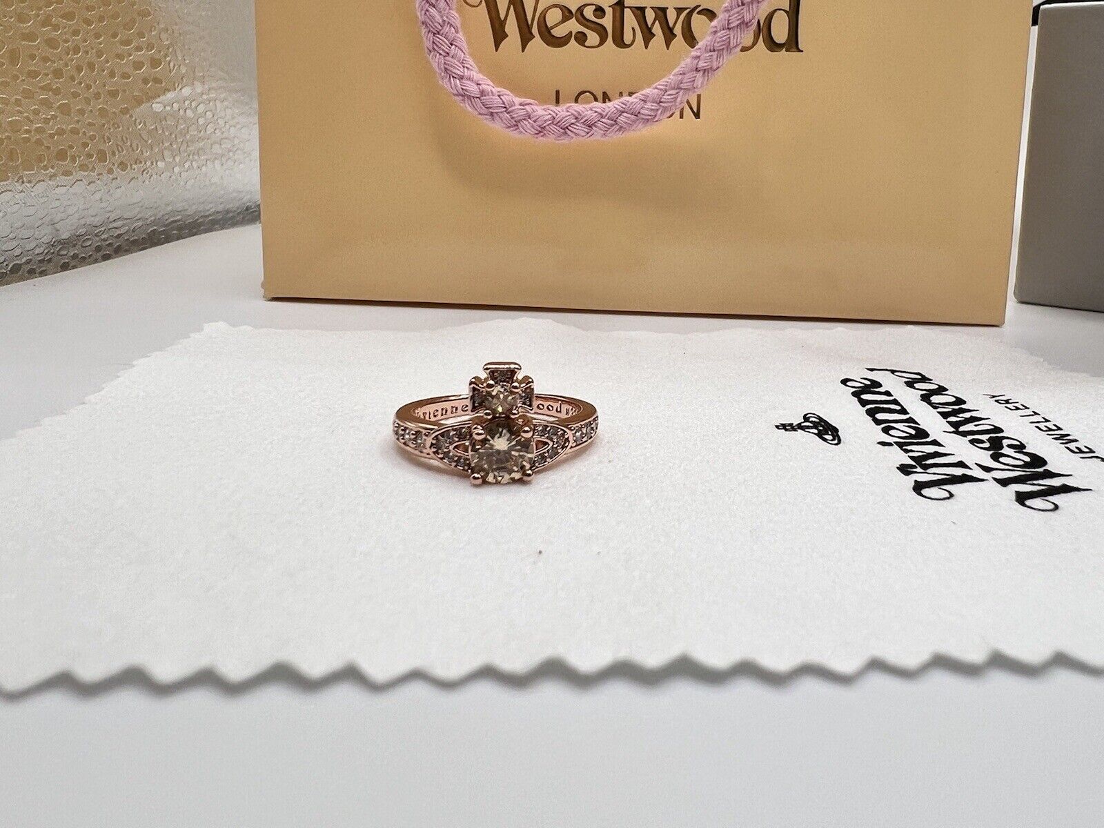 Vivienne Westwood Ismene Ring Rose Gold W: Gift Packaging Authentic RRP£115